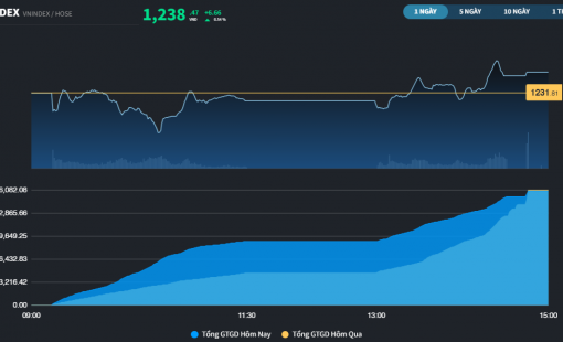 Nỗ lực hồi phục đầu tiên của thị trường sau chuỗi 3 phiên mất hơn 40 điểm