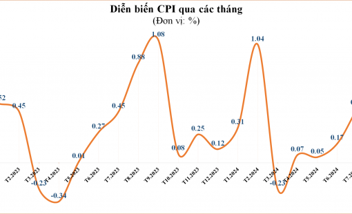 10/11 nhóm hàng hóa và dịch vụ tăng giá trong tháng 7