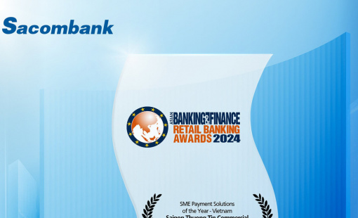 Sacombank tiếp tục được The Asian Banking and Finance vinh danh