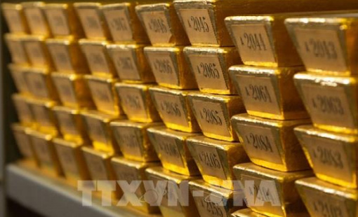 Giá vàng chạm mức cao nhất 1 tháng