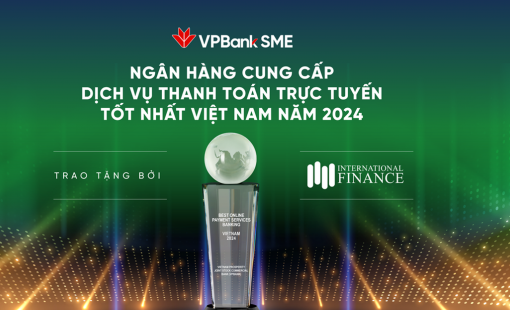 VPBank giành giải thưởng Ngân hàng cung cấp dịch vụ thanh toán trực tuyến tốt nhất tại Việt Nam năm 2024