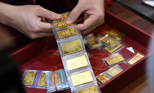 Vàng SJC tăng tiếp, áp sát mốc 87 triệu đồng/lượng