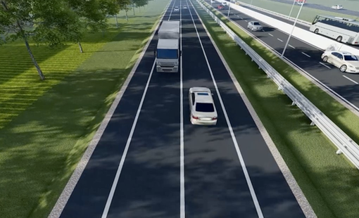 Đường song hành Vành đai 4 dài 58km gồm 6 làn xe đi qua 7 quận, huyện của Hà Nội dự kiến hoàn thành vào quý 4 năm nay