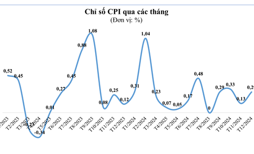 CPI bình quân quý IV/2024 tăng 2,87%, cả năm tăng 3,63%