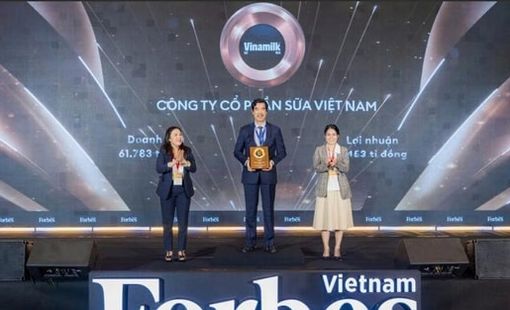 Vinamilk đứng đầu top 25 thương hiệu dẫn đầu 2025 của Forbes Việt Nam
