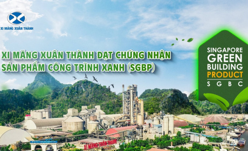 Xi măng Xuân Thành đạt chứng nhận Sản phẩm công trình xanh (SGBP)