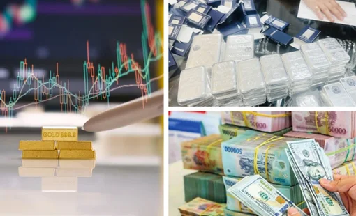 Giá vàng đồng loạt giảm mạnh