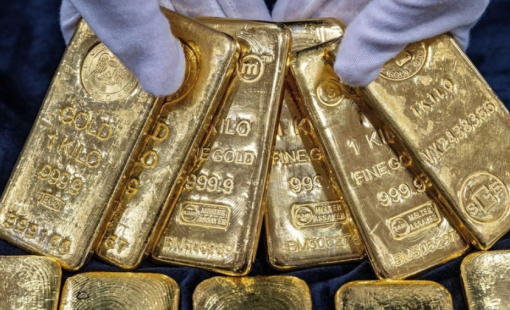 Giá vàng chạm mức thấp nhất trong gần ba tuần