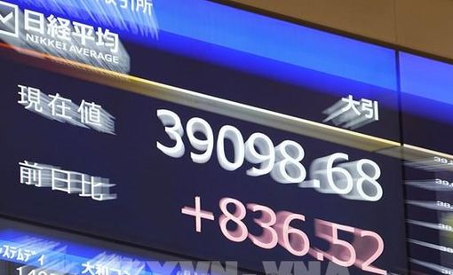 Thị trường chứng khoán Nhật Bản dẫn dắt xu hướng tăng điểm phiên cuối tuần