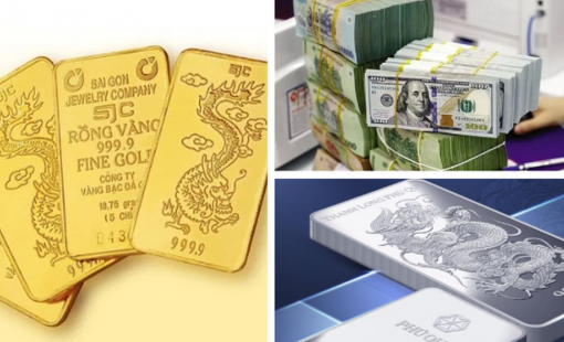 Vàng đứng giá sau cú tăng sốc, bạc nhích nhẹ, USD tiếp tục giảm