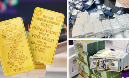 Giá vàng giảm nhẹ phiên cuối tuần, vênh với vàng thế giới hơn 21 triệu đồng/lượng