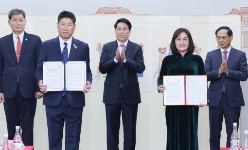 Chủ tịch nước Lương Cường thúc đẩy hợp tác văn hóa Việt-Hàn