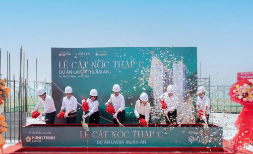 Lavita Thuan An cất nóc Block C, bước tiến mới của dự án trọng điểm khu Đông Bắc TP. Hồ Chí Minh