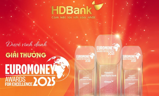 HDBank lập “hat-trick” giải thưởng Euromoney 2025, khẳng định vị thế quốc tế của ngân hàng Việt