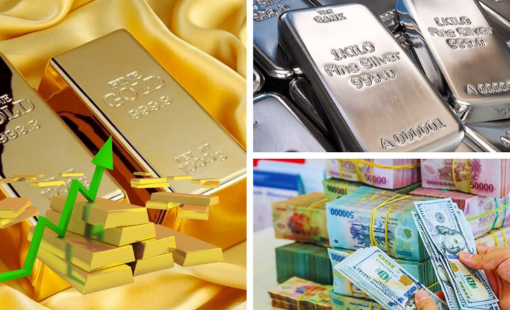 Giá vàng và bạc cùng leo dốc