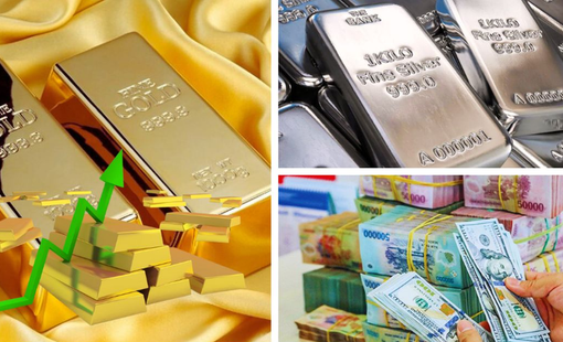 Giá vàng và bạc cùng leo dốc