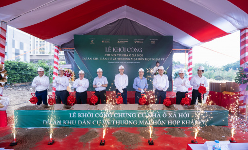 Khởi công xây dựng hơn 300 căn nhà ở xã hội tại phường Phú Thuận, TP.HCM