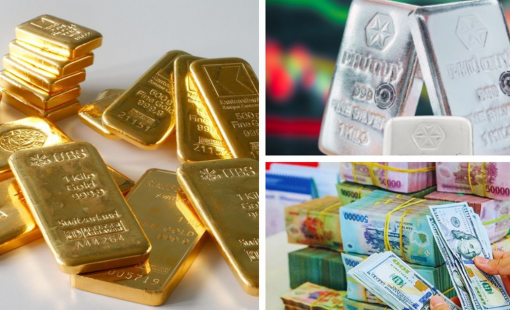 Giá vàng đảo chiều tăng, bạc leo lên 63 triệu đồng/lượng