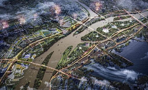 Hà Nội phê duyệt chủ trương đầu tư dự án Trục đại lộ cảnh quan sông Hồng
