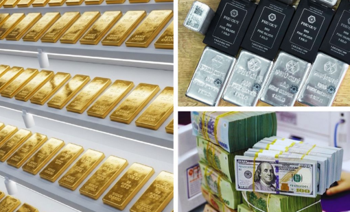 Giá vàng tăng, bạc vượt mốc 66 USD/ounce