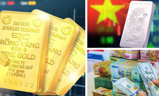 Giá vàng và bạc giảm sâu