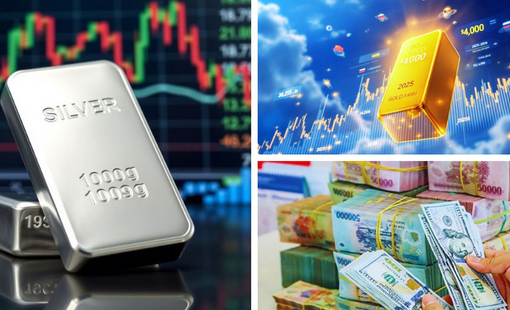 Giá vàng tăng nhẹ, bạc tiếp tục lùi sâu