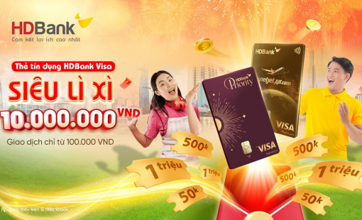 Đón Xuân 2025 đủ đầy - Thẻ HDBank trao tay lộc thắm