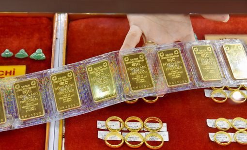 Liên tiếp tăng mạnh, giá vàng SJC áp sát mốc 100 triệu đồng/lượng