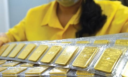 Vàng miếng SJC giảm xuống dưới mốc 120 triệu đồng/lượng