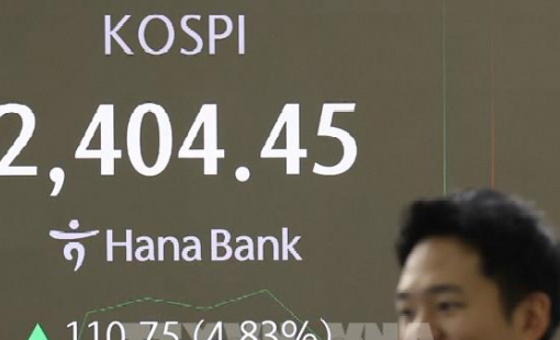 Các thị trường chứng khoán châu Á tăng điểm chiều 30/4