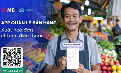 MB chính thức tặng miễn phí: APP quản lý bán hàng, xuất hoá đơn điện tử chỉ cần điện thoại