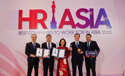 Ngân hàng NCB nhận cú đúp giải thưởng của HR Asia Awards 2025
