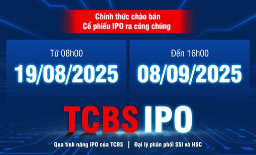 Nhà đầu tư có thể đặt mua IPO TCBS 100% online qua TCInvest từ 19/08