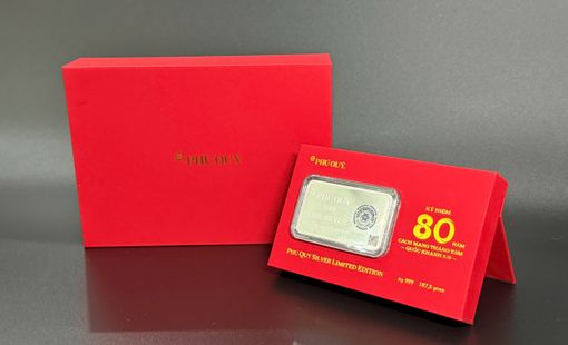 Bạc thỏi kỷ niệm 80 năm Cách mạng tháng 8 và Quốc khánh 2/9 của Phú Quý “cháy hàng” chỉ sau 8 tiếng mở bán