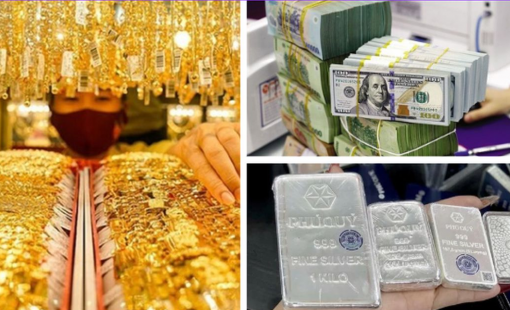 Vàng và USD tiếp tục giảm, bạc tăng nhẹ