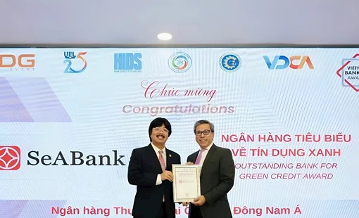 SeABank khẳng định dấu ấn bền vững với 2 giải thưởng Ngân hàng Việt Nam tiêu biểu