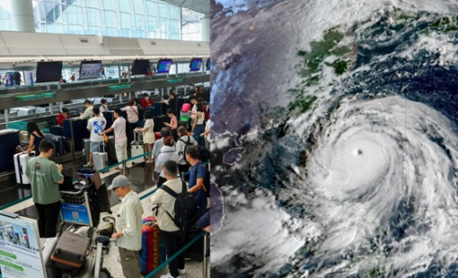 Hong Kong (Trung Quốc): 700 chuyến bay bị hủy, trường học đóng cửa vì bão Ragasa