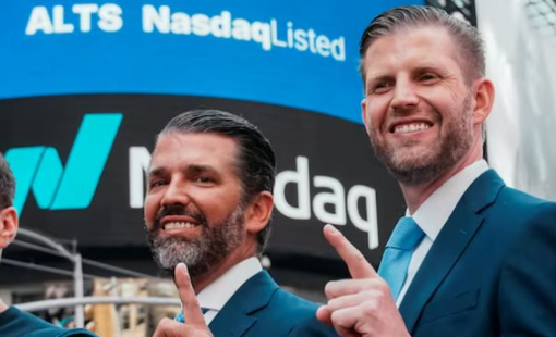 Tài sản của 2 con trai Tổng thống Trump tăng vọt ngày American Bitcoin chào sàn