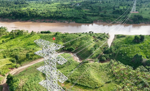 Tập đoàn T&T hoàn thành đường truyền tải điện xuyên biên giới, đưa điện từ Lào về Việt Nam