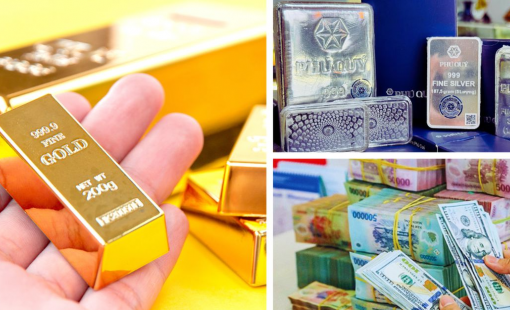 Giá vàng miếng SJC lên 162 triệu đồng/lượng, bạc vượt mốc 86 triệu đồng/kg