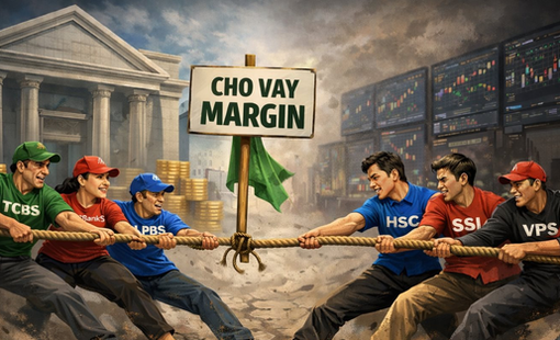 Cuộc đua cho vay margin: Nhóm CTCK có ngân hàng hậu thuẫn bứt tốc, HSC gây bất ngờ tăng gần 8.000 tỷ dư nợ trong một quý