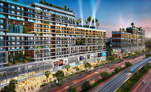 Trục Tôn Đức Thắng (25B) hình thành cụm thương mại sầm uất khi Sân bay Long Thành hoạt động