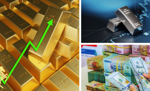 Giá vàng tăng sốc 4,6 triệu đồng, bạc vượt 102 triệu/kg