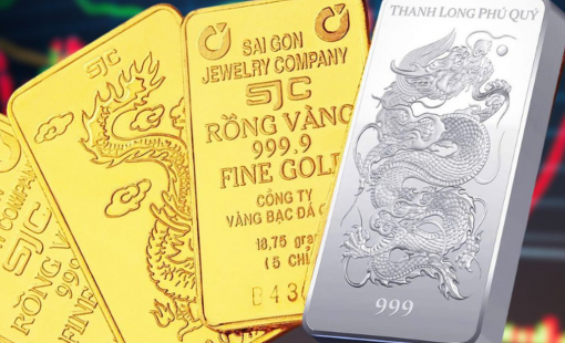 Giá vàng giảm thêm nửa triệu đồng/lượng, bạc tiếp tục giảm sâu
