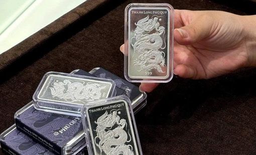 Giá bạc trong nước giảm, chênh lệch với thế giới gần 8 triệu đồng/kg