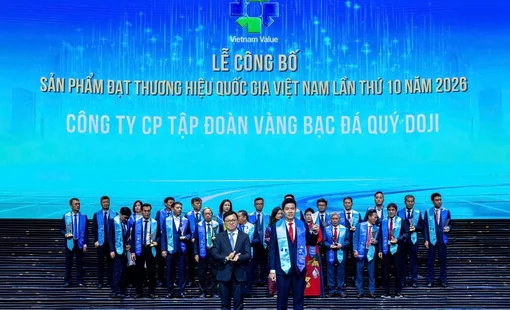 DOJI được vinh danh thương hiệu Quốc gia Việt Nam 16 năm liên tiếp