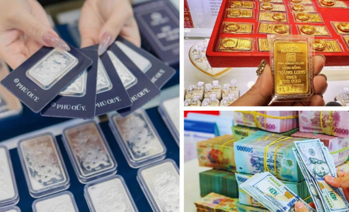 Giá vàng giảm nhẹ, bạc tiếp đà đi lên