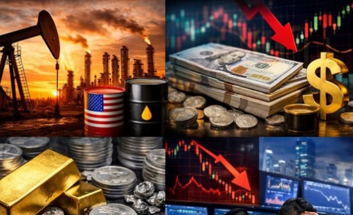 Thị trường ngày 2/2: Tâm lý bất an bao trùm, áp lực chốt lời đè nặng lên vàng, bạc; dầu và ngoại hối phản ứng trước chính sách tiền tệ