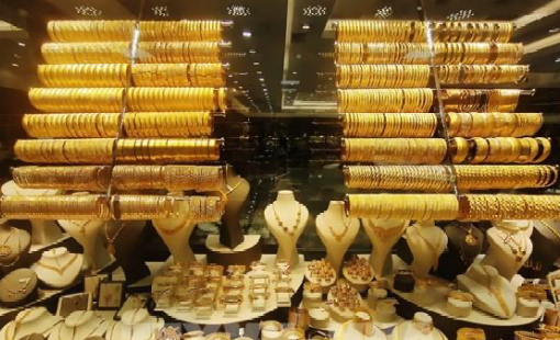 Giá vàng châu Á tăng lên mức cao nhất 3 tuần