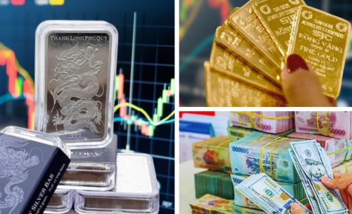 Giá vàng bạc cùng đi lên